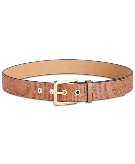 michael michael kors deco quilted leather belt|Michael Kors belt women's.